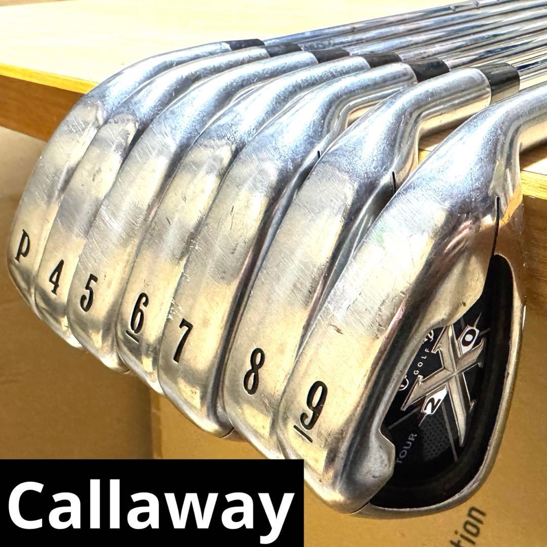 名器 Callaway キャロウェイ X20 tour アイアン 7本セット