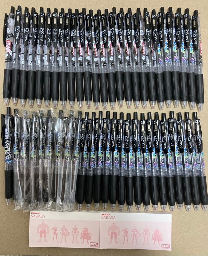 SARASA ZEBRA サラサクリップ MARVELコラボ 50本セット