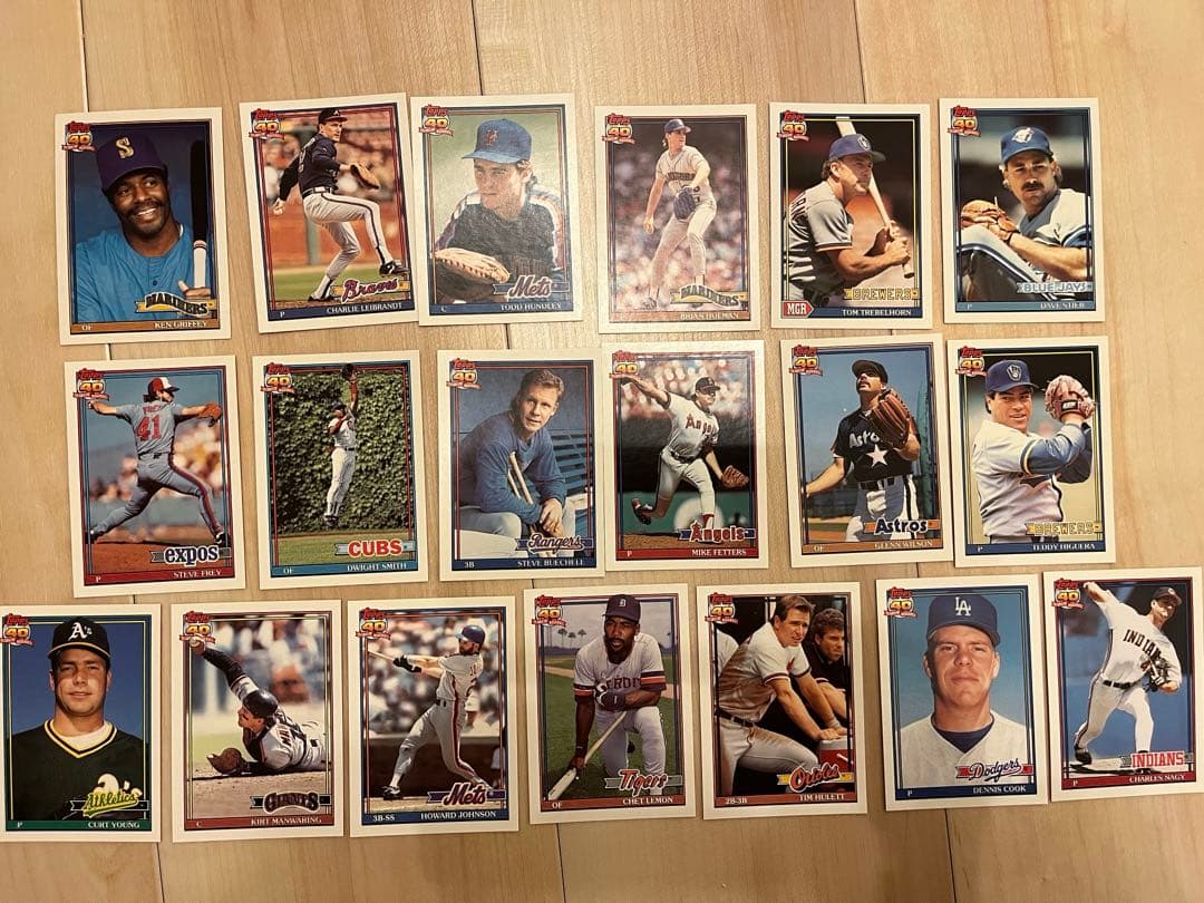 ゲームセンター・ゲームカード topps 40 years of baseball cards 1991