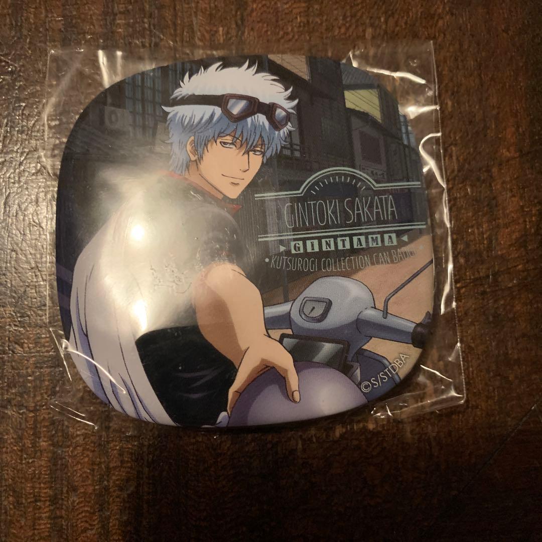 銀魂　坂田銀時　くつろぎコレクション　缶バッジ　スクーター