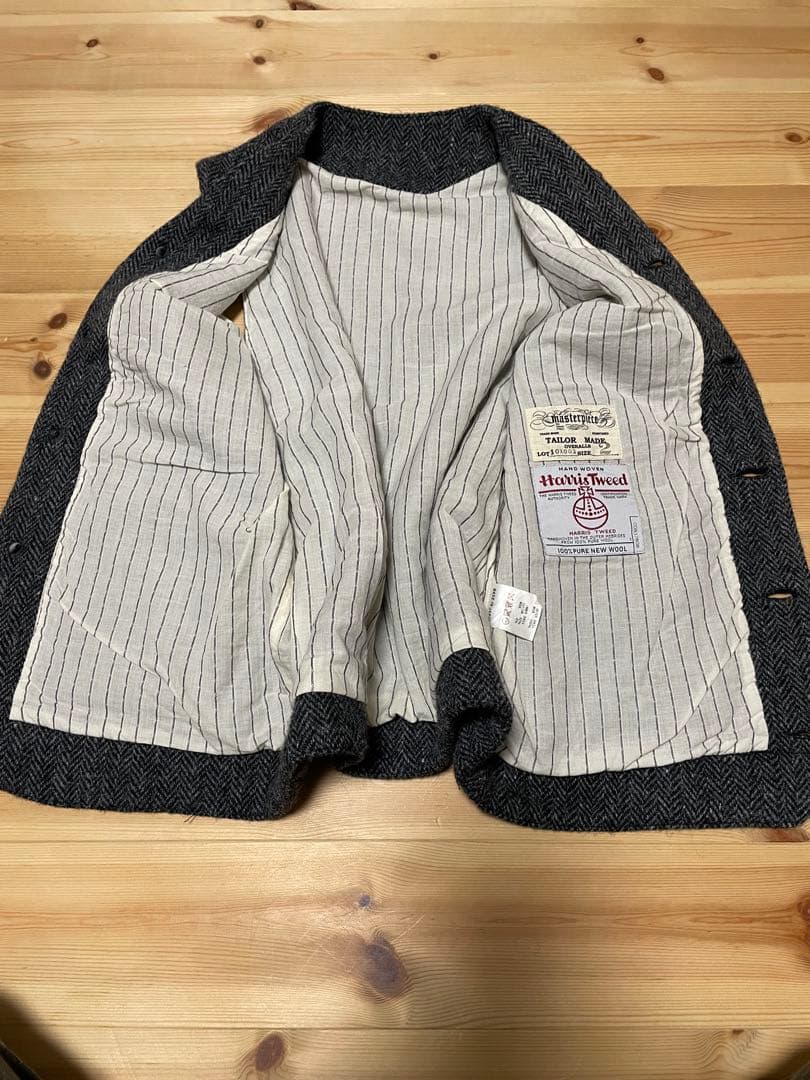 マスターピース ウールベスト ハリスツイード