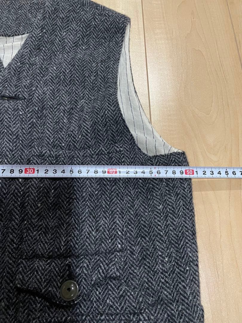 マスターピース ウールベスト ハリスツイード