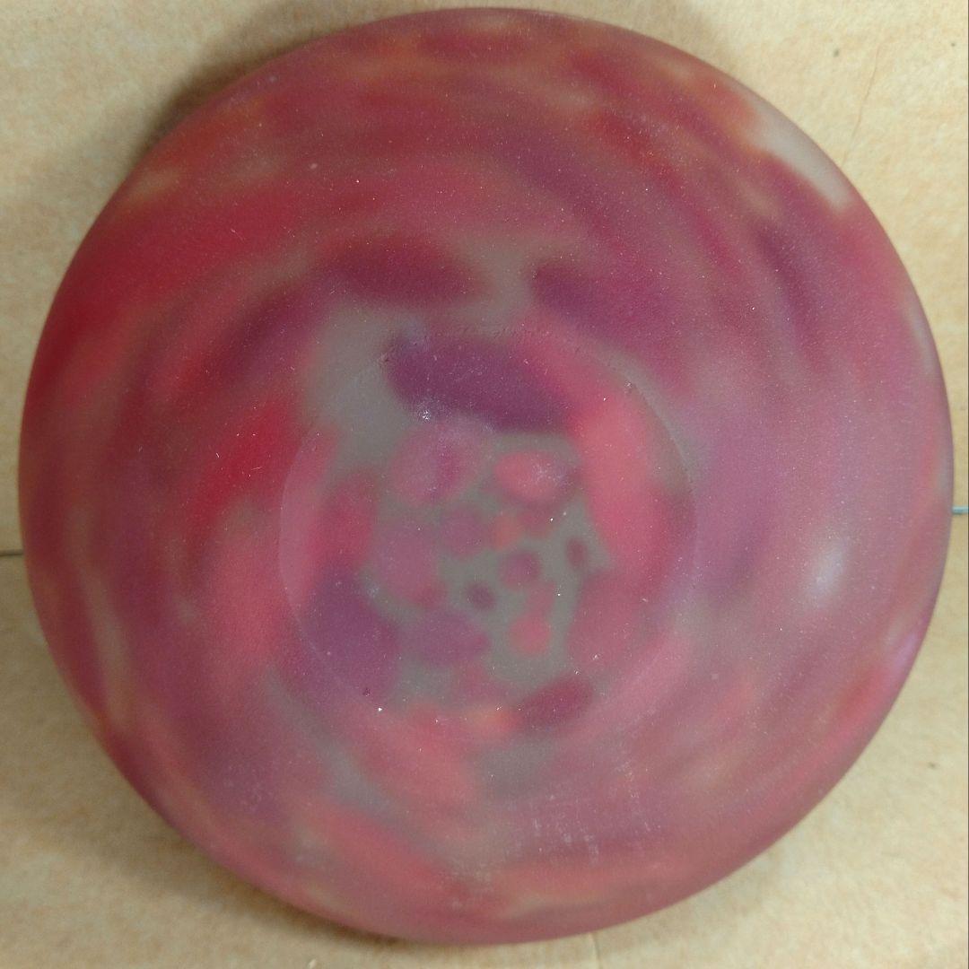 【本物保証】藤田喬平 手吹 花瓶(赤) 共箱 無傷 高さ約12㎝ ガラス芸術の雄