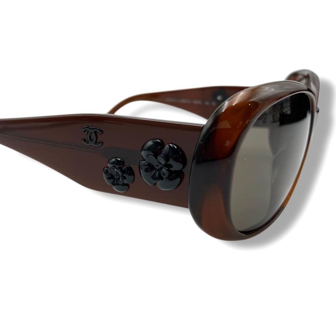 美品　CHANEL シャネル サングラス　カメリア　ココマーク　5113-A