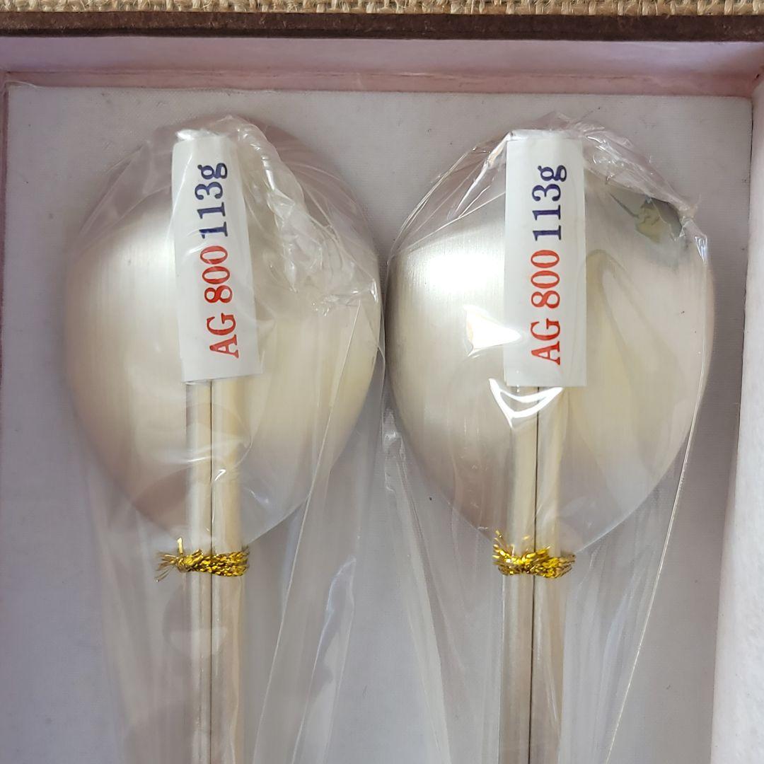 韓国スジョ(銀製のスプーンと箸のセット)　AG800