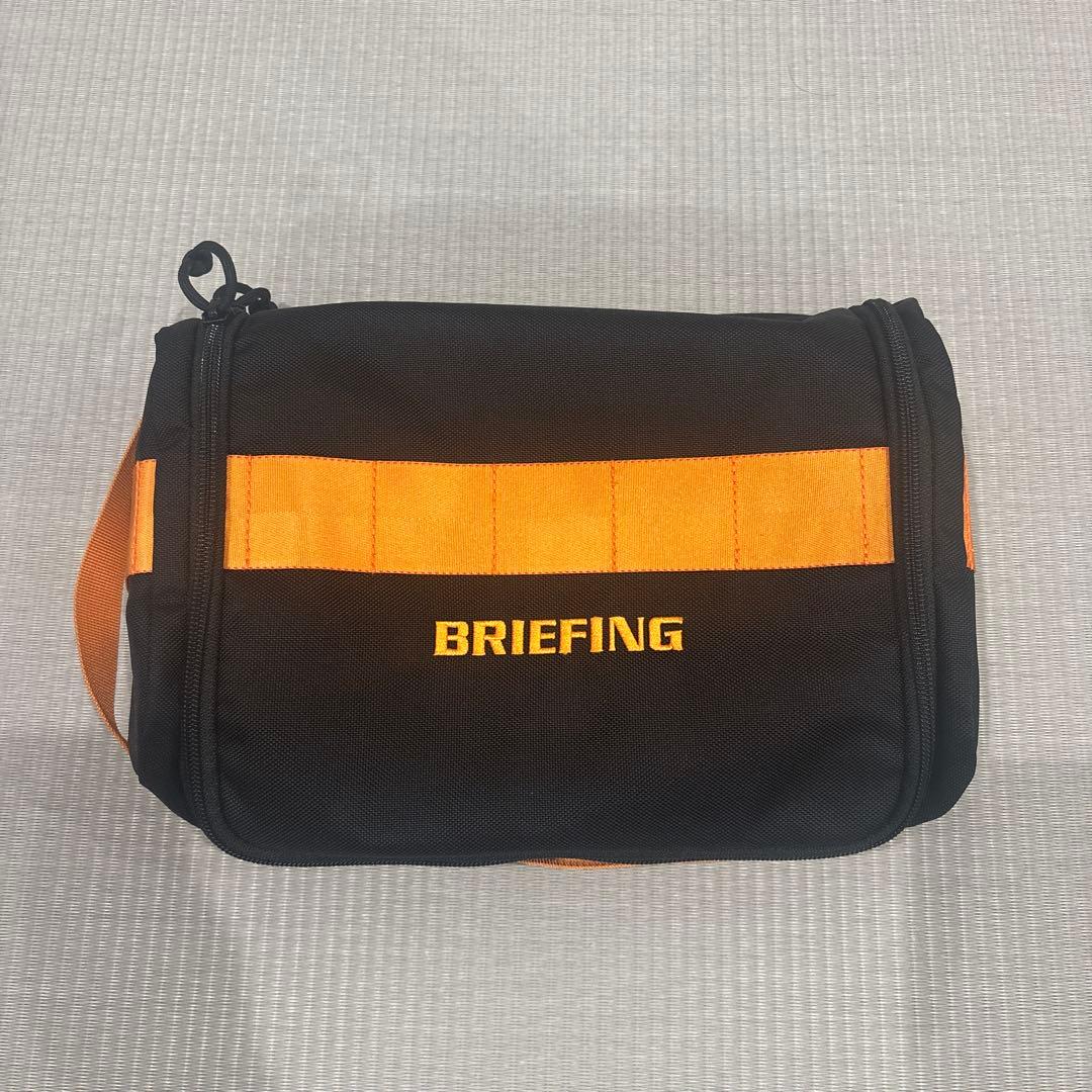 BRIEFING シューズケース　ブラック/オレンジ