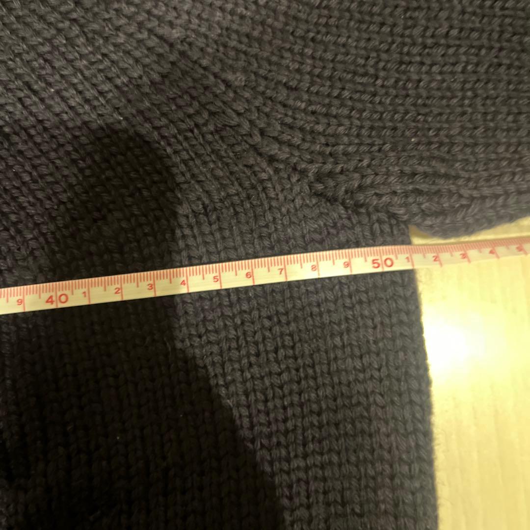 新品comoliネイビーニットセーター