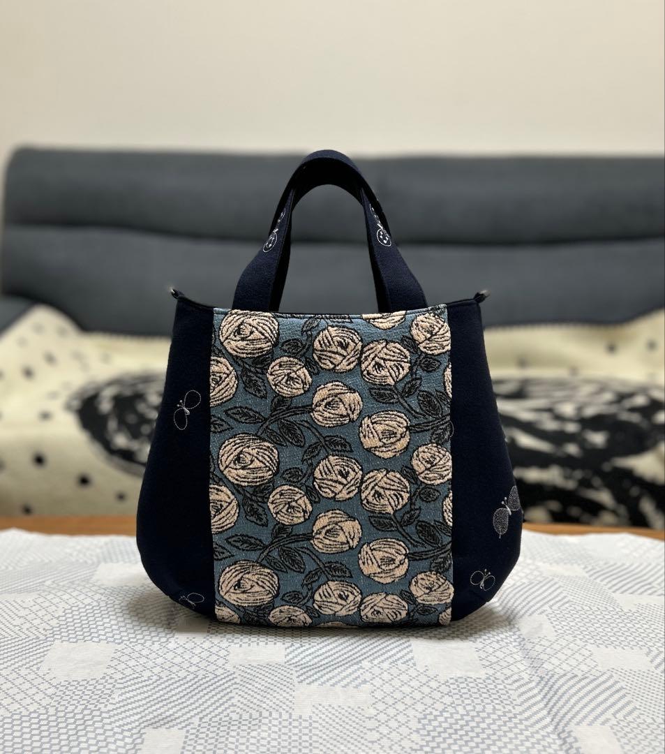 ハンドメイド＊ミナペルホネン＊rosy＋choucho＊コロりんトート