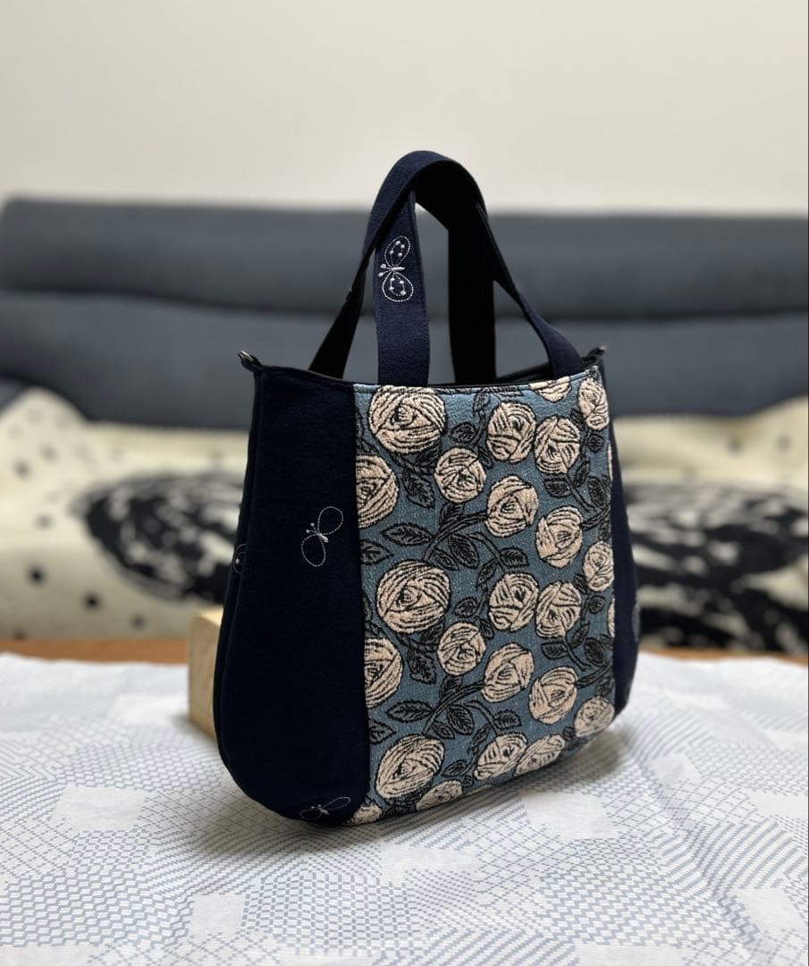 ハンドメイド＊ミナペルホネン＊rosy＋choucho＊コロりんトート