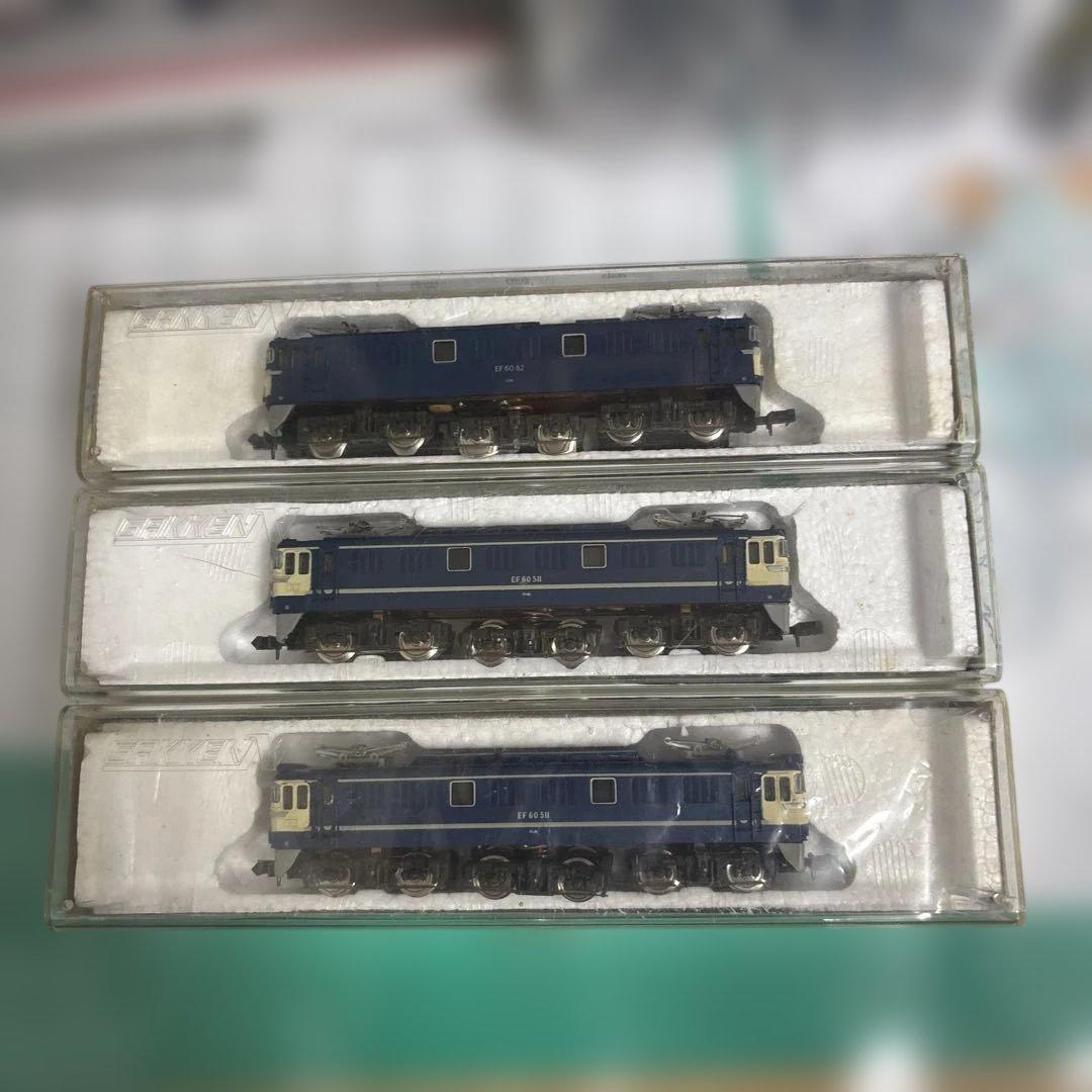 Nゲージ 鉄道模型 学研 電気機関車 EF60 動作確認済み 406 407