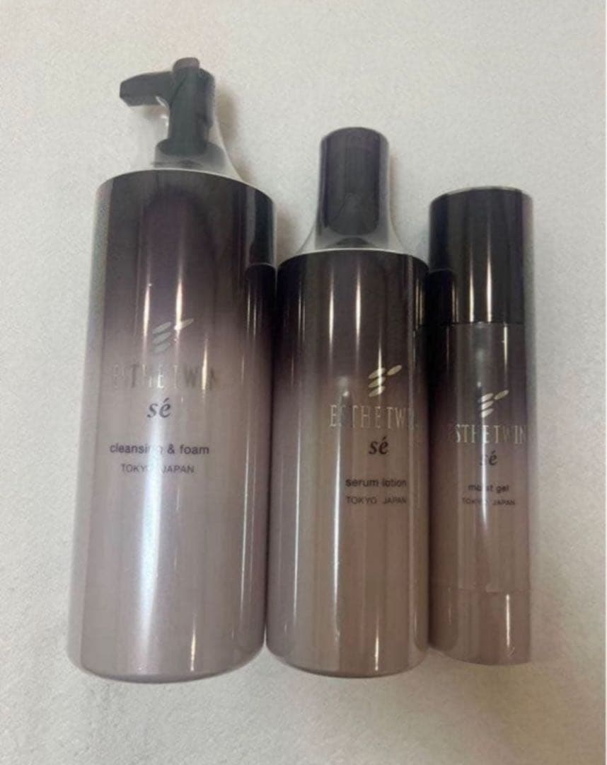 ★新品、未使用★エステツイン化粧品 徳用クレンジング、ローション、ジェル3点