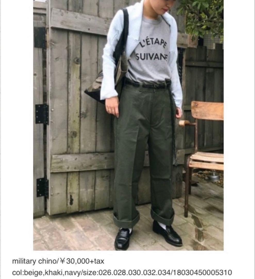 chimalaチマラ⭐︎センターパーツミリタリーチノパンツ新品未着用32