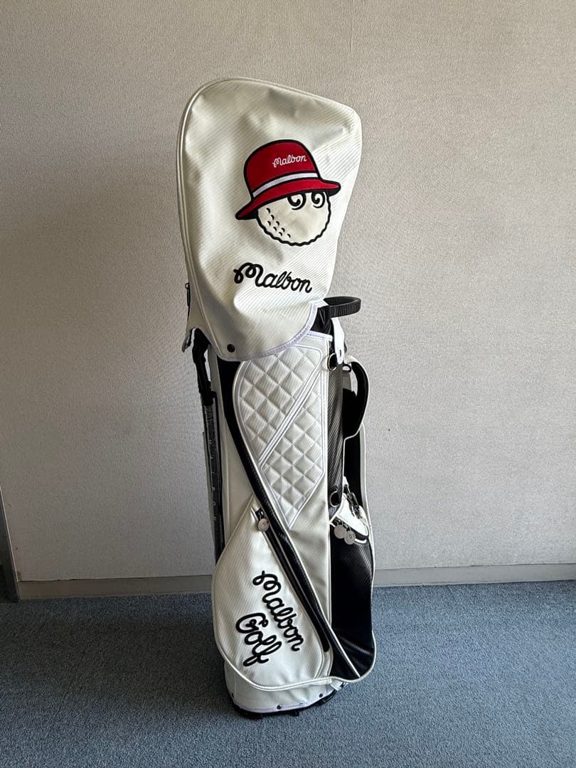 Malbon マルボンゴルフ キャディバッグ ホワイト