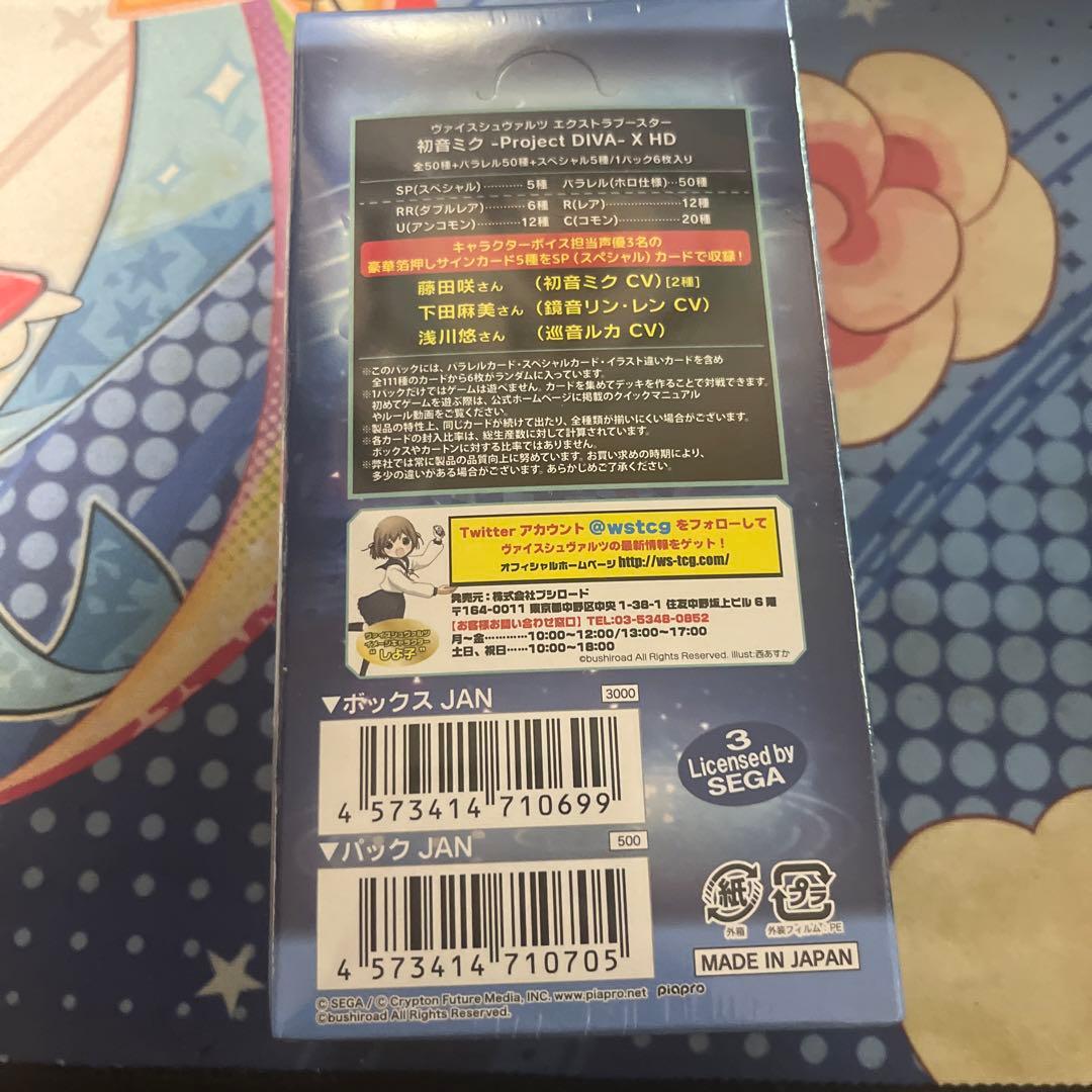 ヴァイスシュヴァル　初音ミク　project DIVA X 初版　未開封　BOX