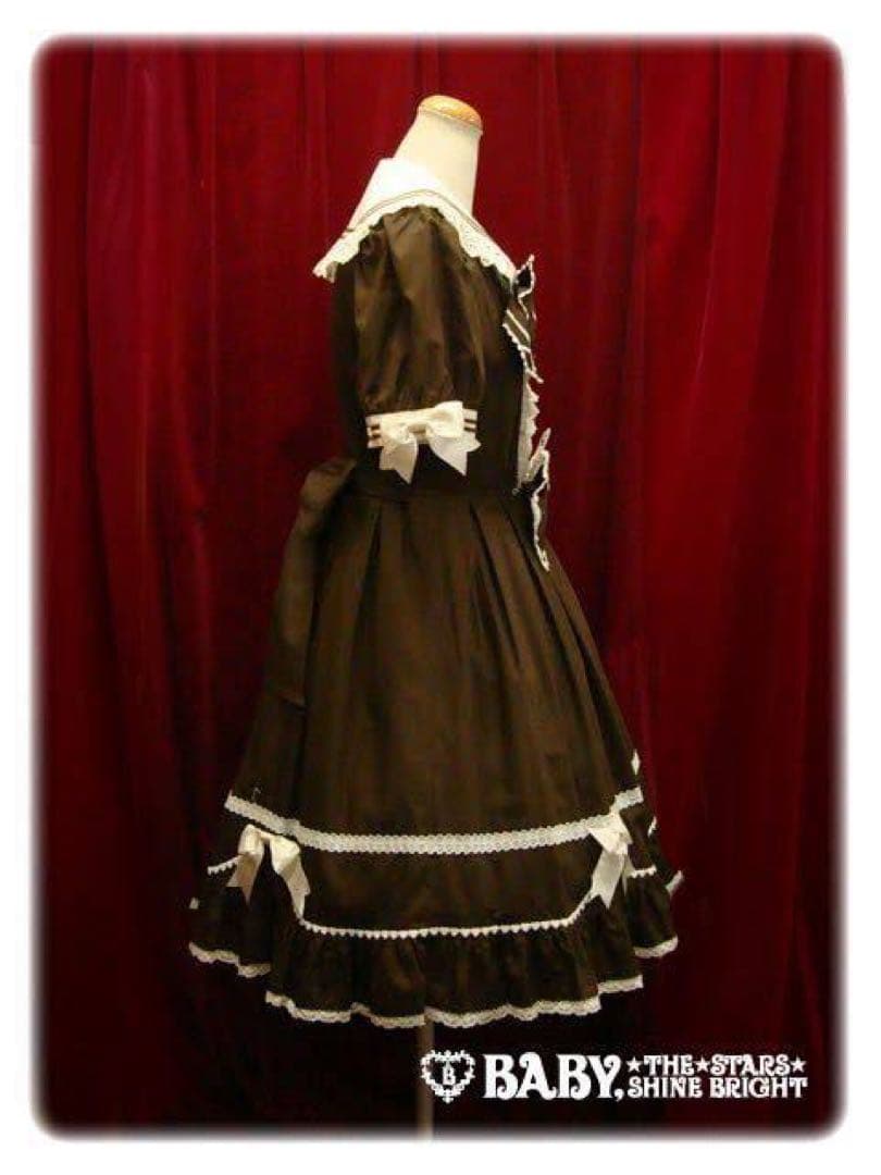 baby クラシックセーラーワンピース　ブラウン