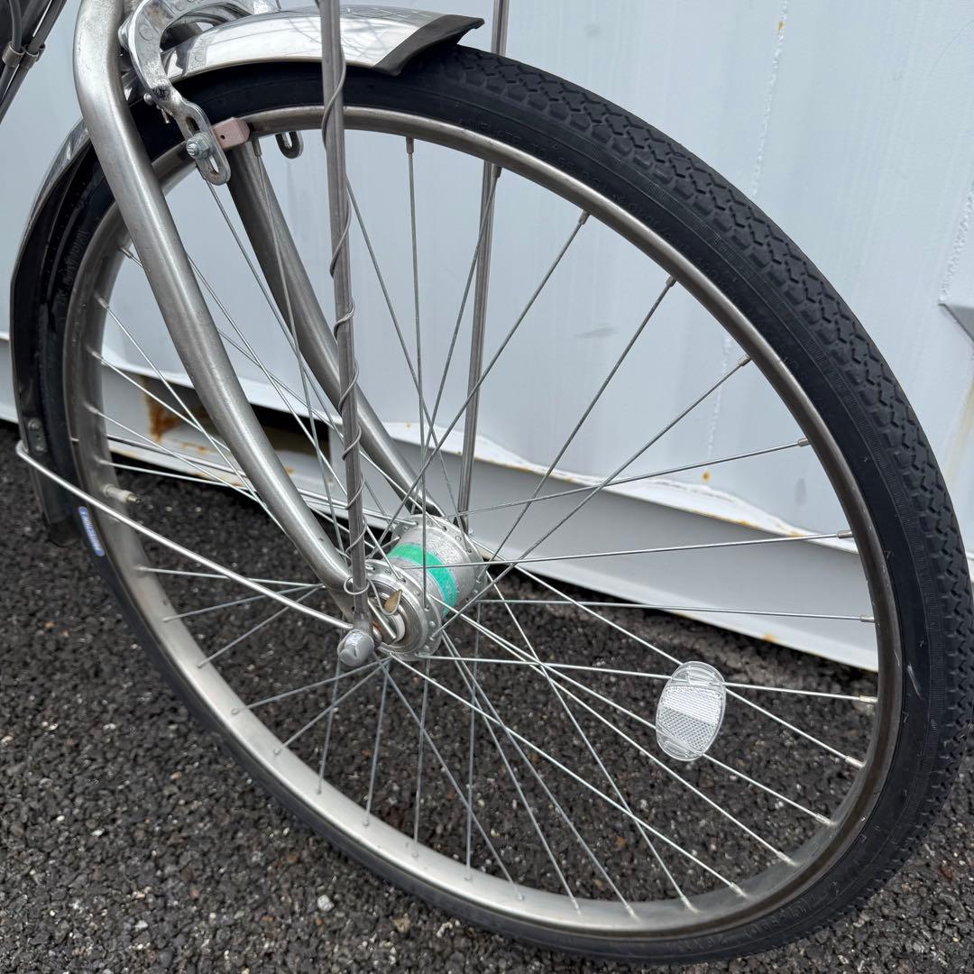 【都内/千葉引取】街乗り用自転車 26インチ カゴ/鍵/オートライト/6段変速付