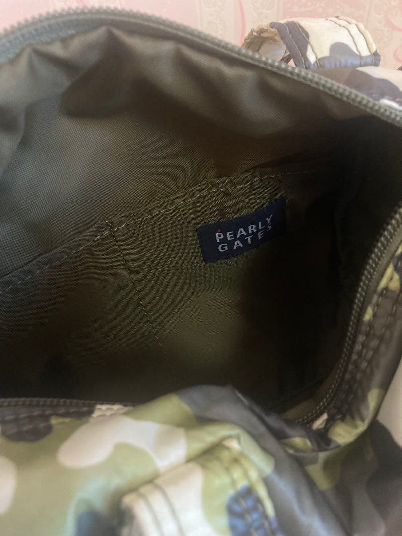 【希少】正規品　パーリーゲイツ カートバッグ 迷彩 ラウンドバック　円柱型