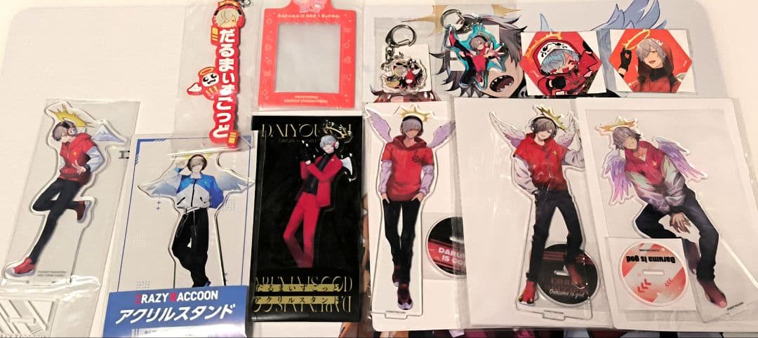 CRAZY RACCOON だるまいずごっど　アクリルスタンドなど セット売り
