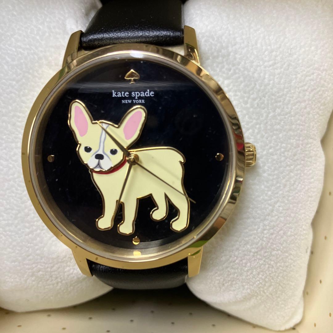 Kate Spade 犬のイラスト 腕時計