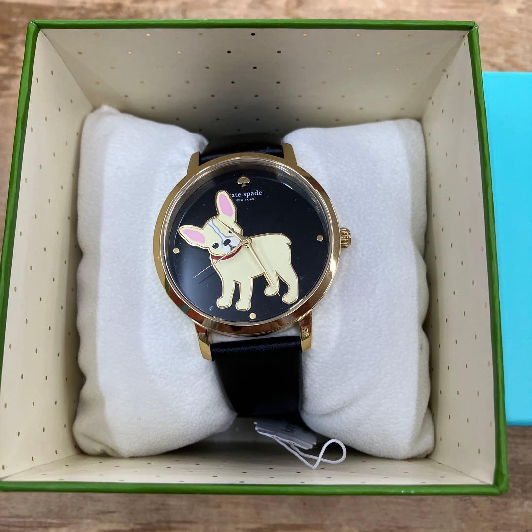 Kate Spade 犬のイラスト 腕時計