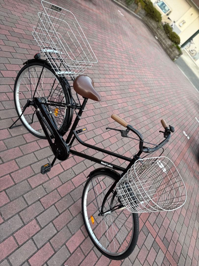 前後ステンレス籠付き、お買い物仕様ママチャリ(26㌅)配達します。(関西圏のみ)