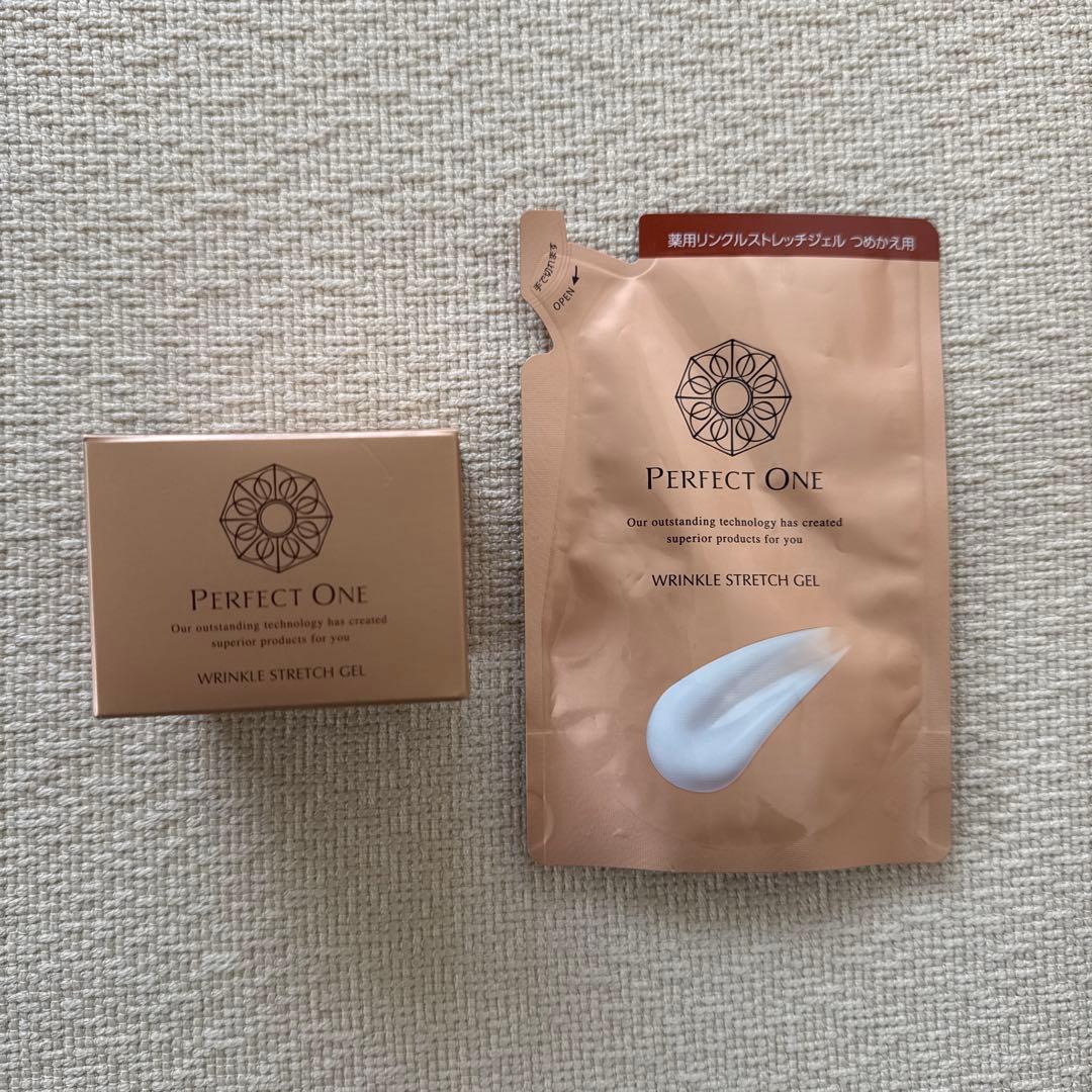 パーフェクトワン 薬用リンクルストレッチジェル 50g 詰め替え用セット