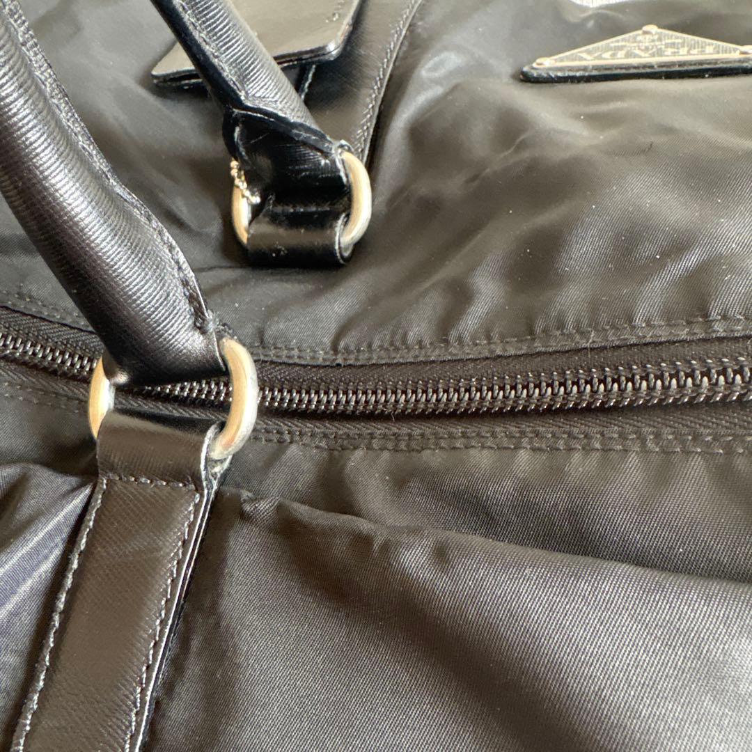 PRADA ボストンバッグ ブラック ナイロン　大容量