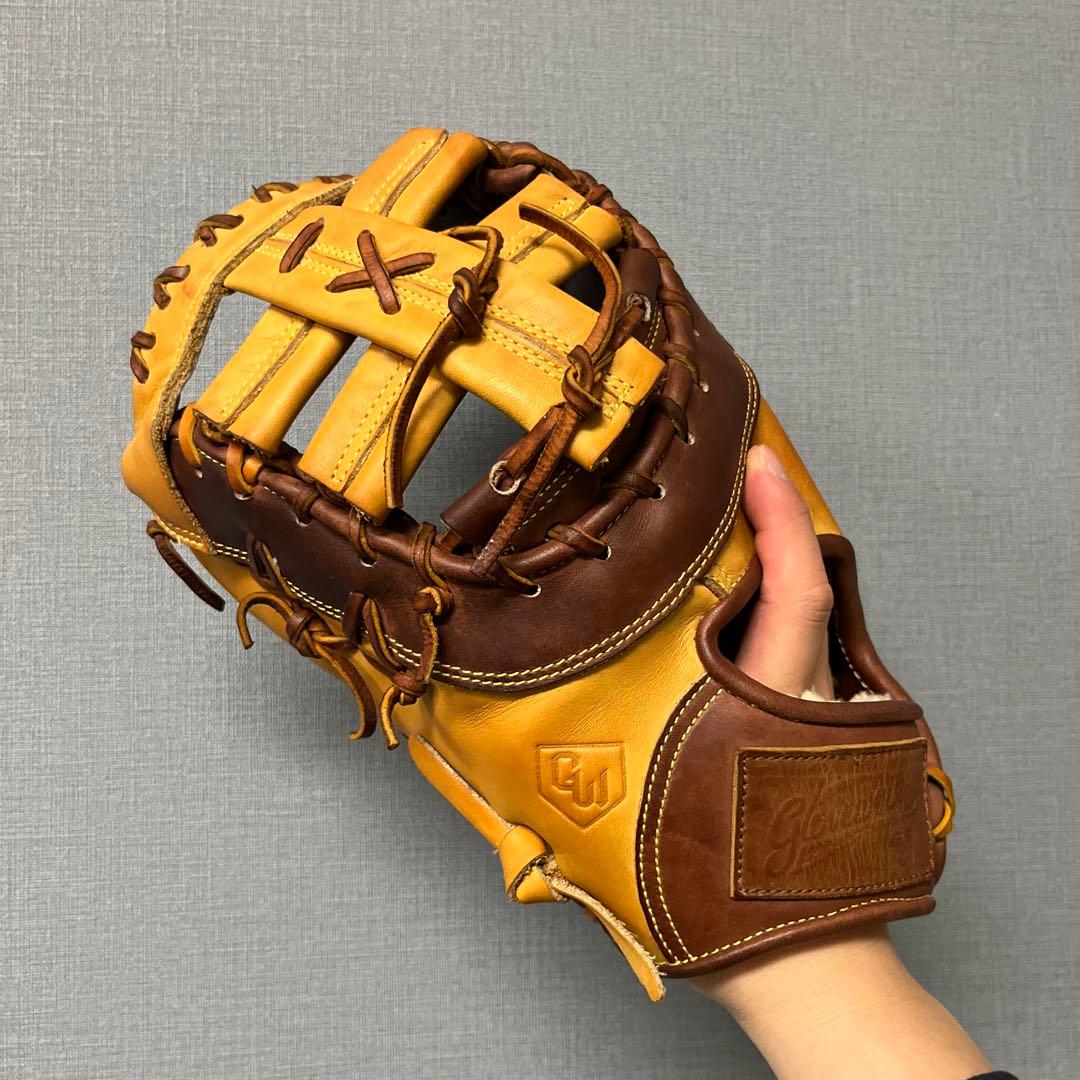 1108 グラブワークス 型抜群 美品 硬式兼軟式 ファーストミット 左投げ