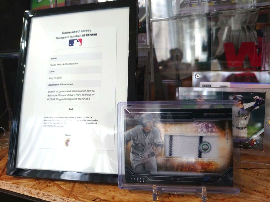 【激レア】イチロー 実使用ユニフォーム封入 ジャージカード topps