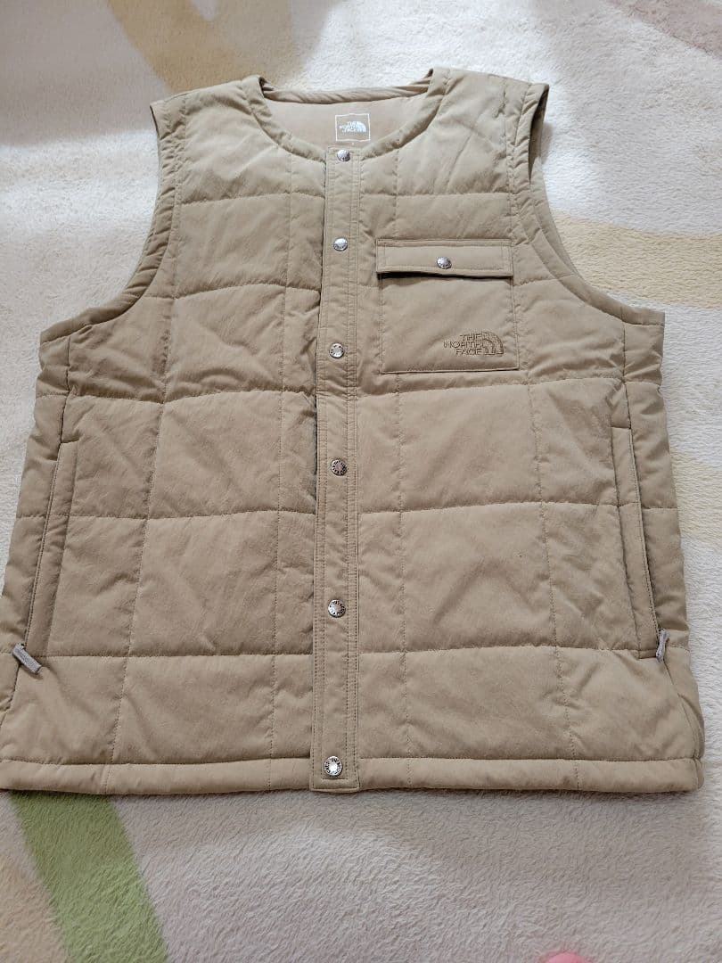 The North Face ベージュ キルティングベスト