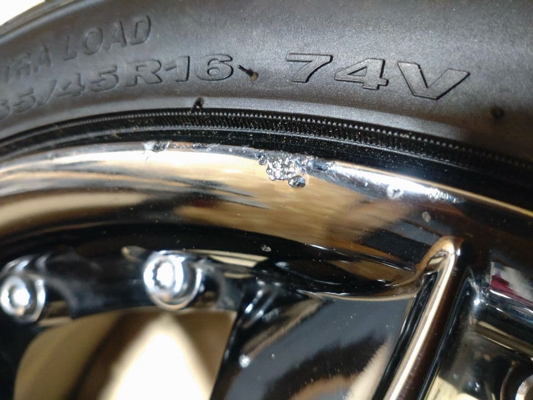 RAYS A/X グリフォニー 夜王BLACK 16インチ ホイールセット 中古