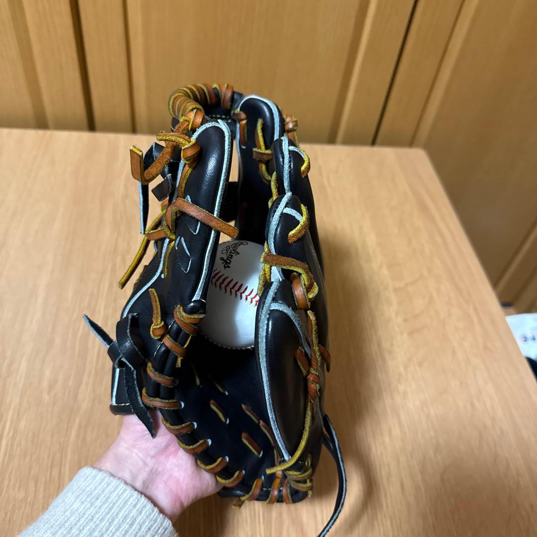 ミズノプロ　軟式グローブ 右投げ用 黒