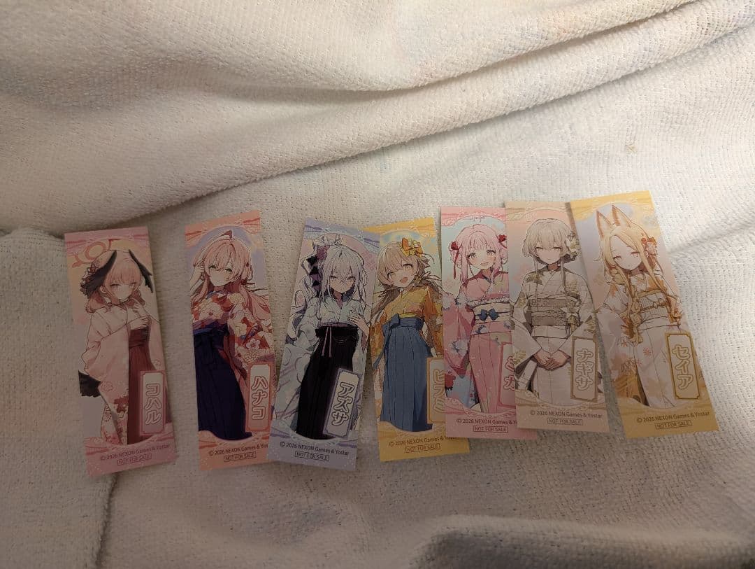 ブルーアーカイブ　浅草　購入特典　現地限定　千社札　ステッカー　全種