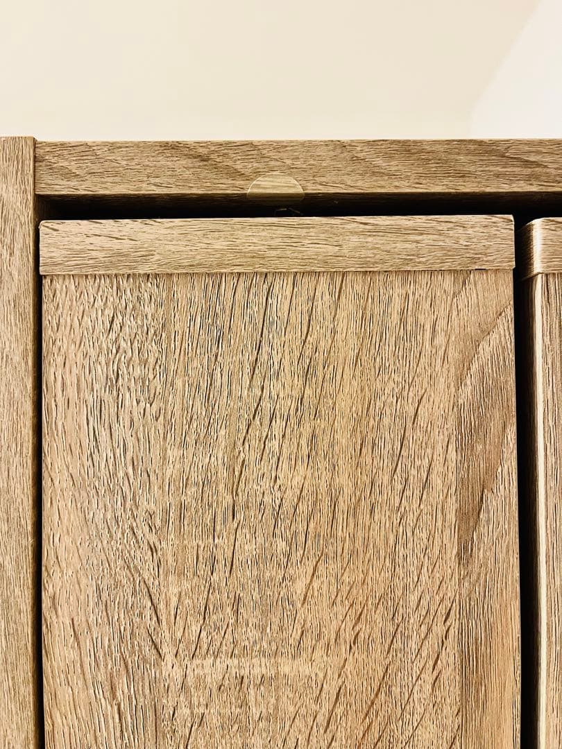 【完成品】LOWYA オーク 本棚 隙間収納 幅/奥行/高さ＝37/44/180