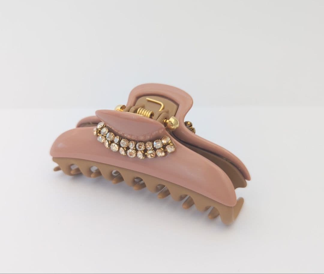 acca ヘアクリップ　Mサイズ　ピンクベージュ