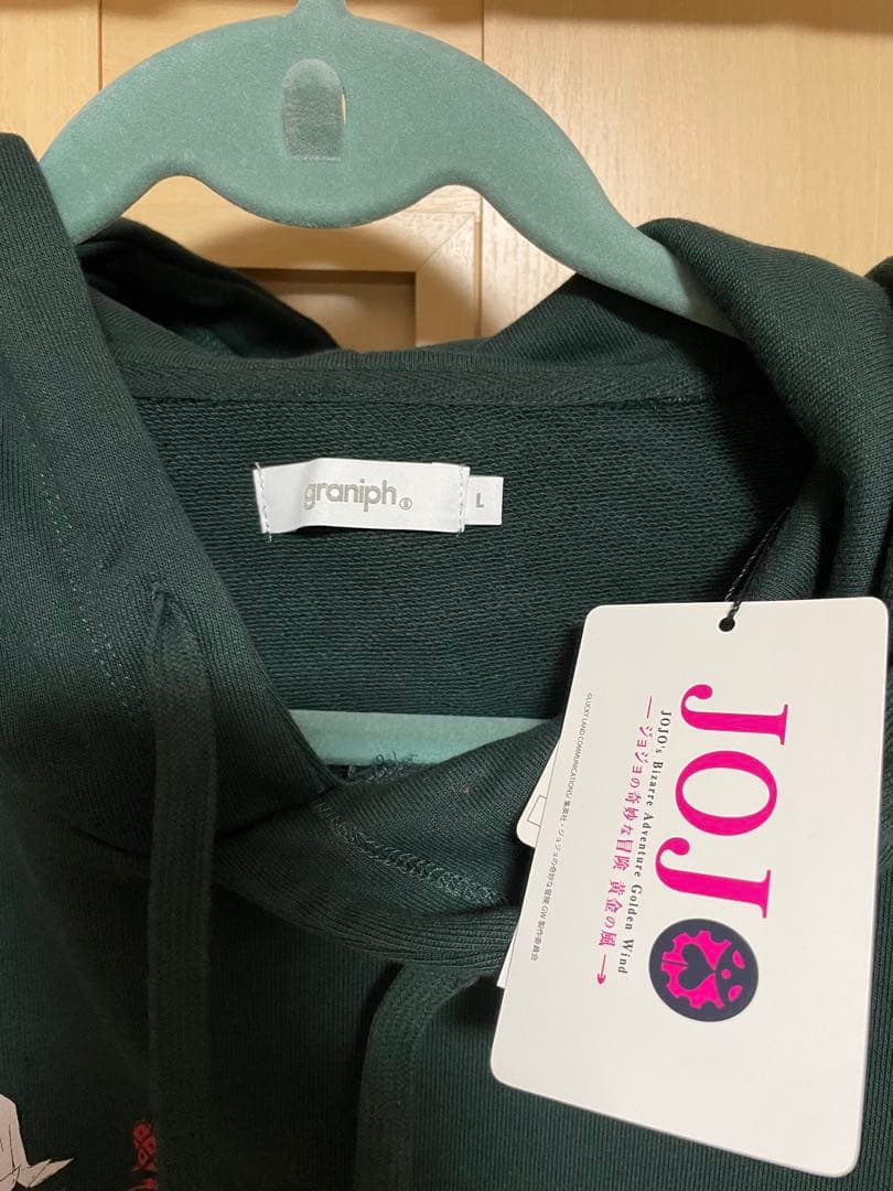 ジョジョの奇妙な冒険　黄金の風 グラニフとのコラボレーションパーカー　Lサイズ