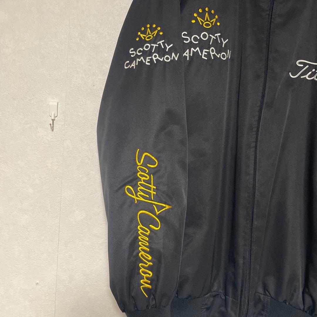 スコッティキャメロン　ブルゾン　ブラック　刺繍　レア　タイトリスト　ゴルフ