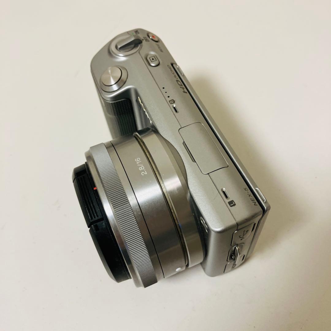 SONY ミラーレス一眼NEX-5 カメラエラー品 単焦点レンズ付