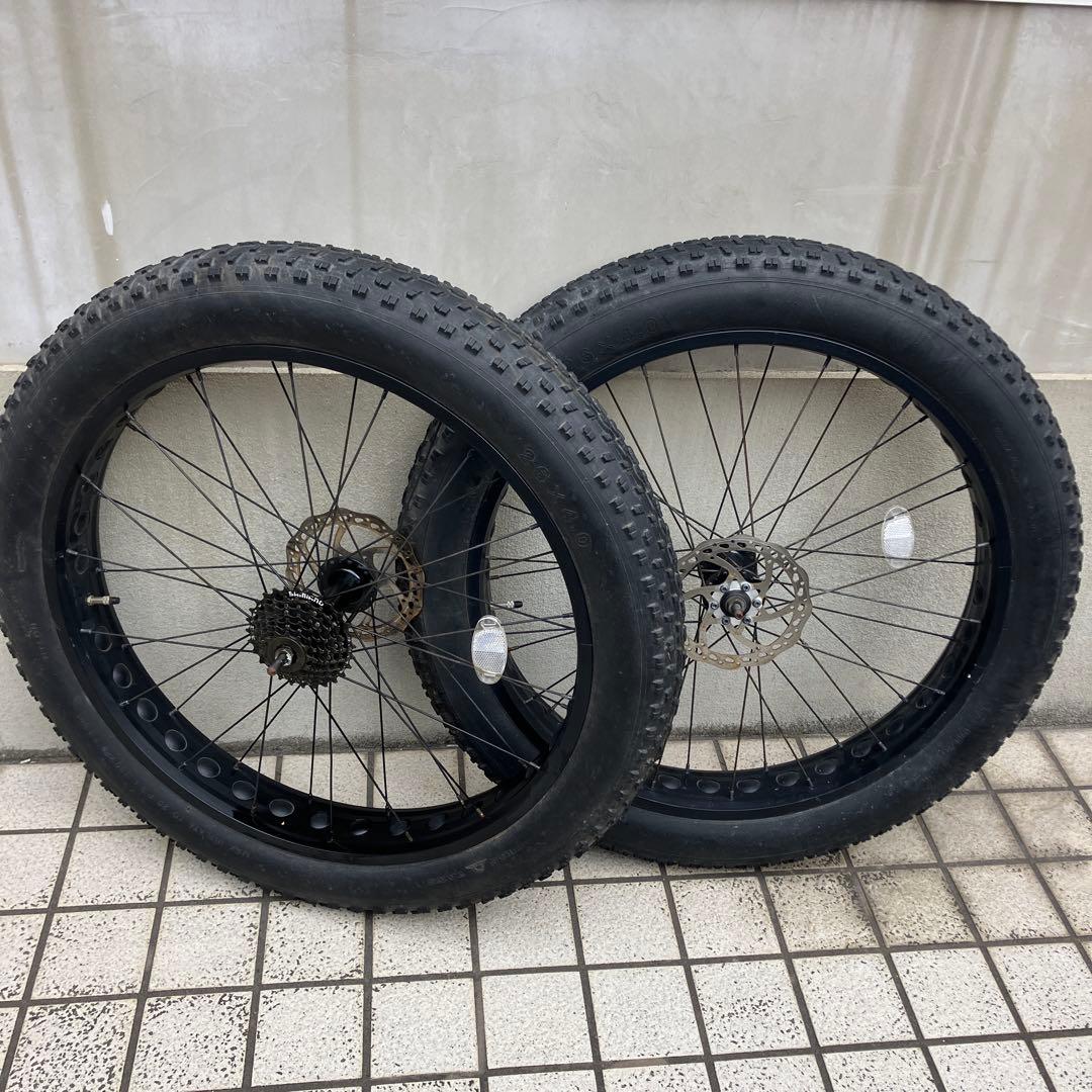ファットバイク　タイヤ（CHAO YANG）&リム　26×4.0 前後セット