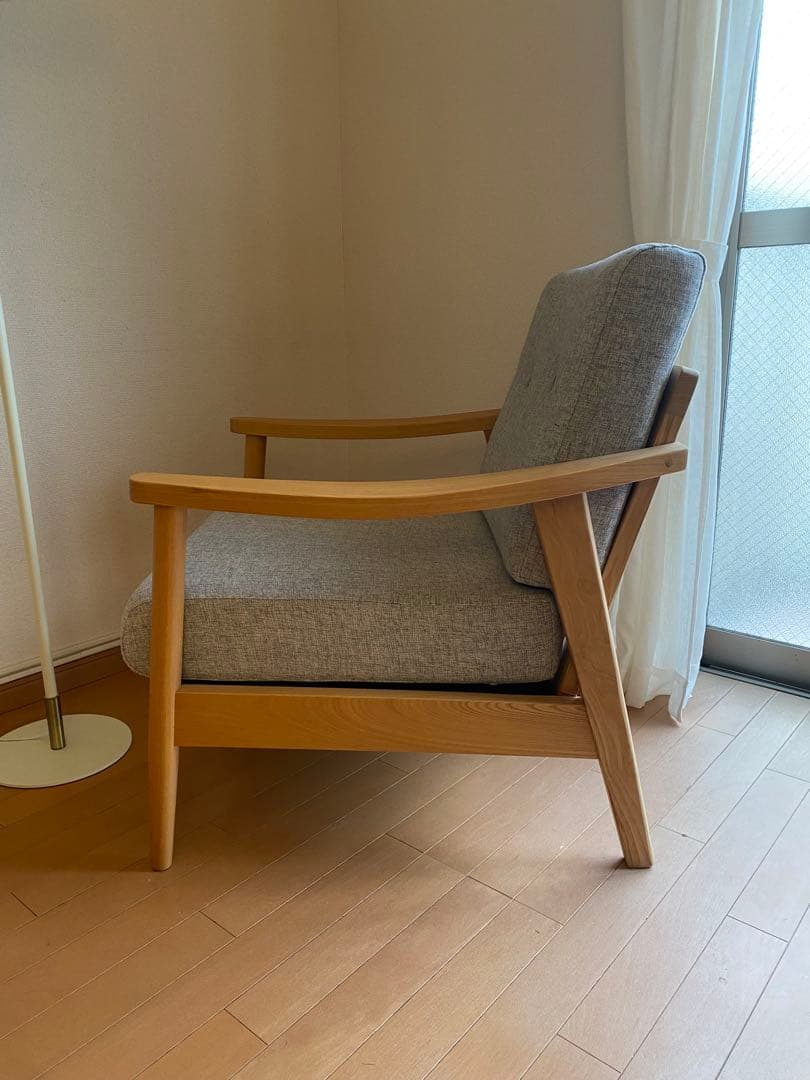 【coco】RE:CENO リセノ HENRY 1人掛けソファ グレー