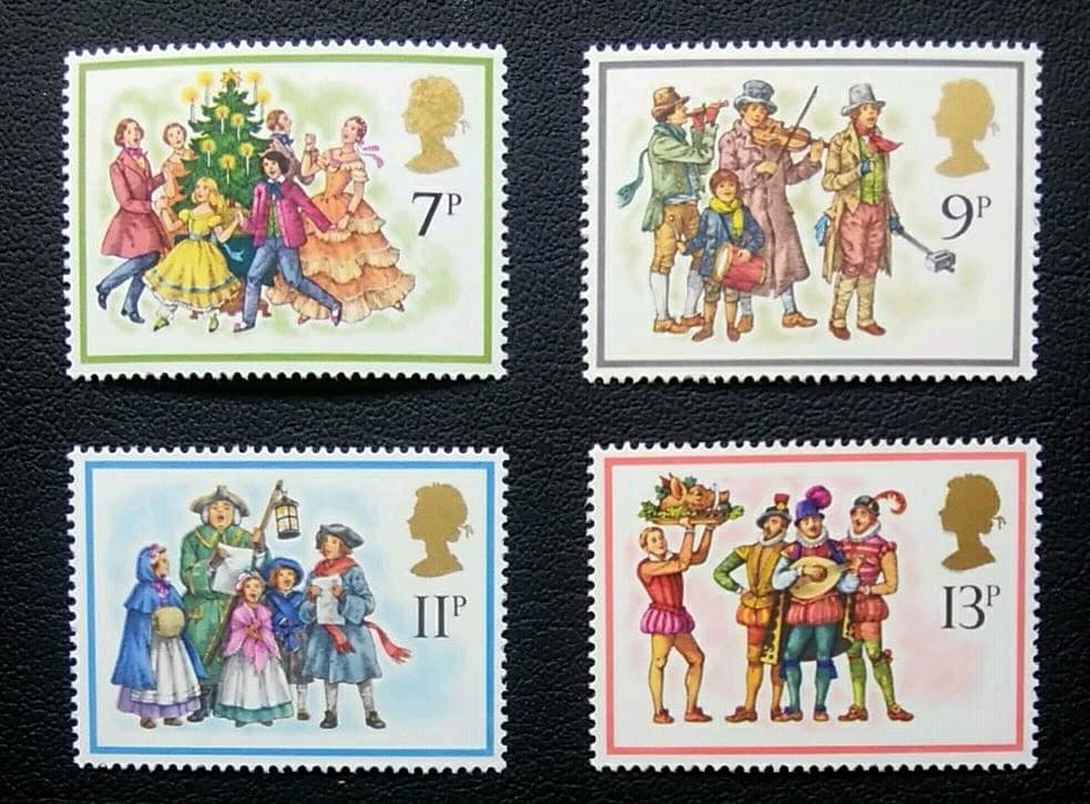 ★外国切手　イギリス　クリスマス　未使用4種完
