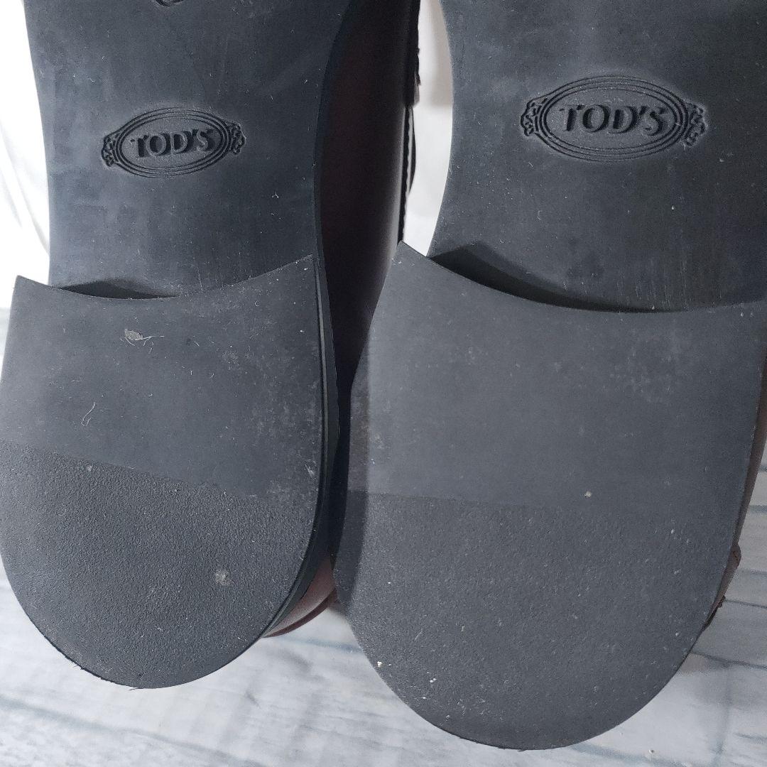 保存袋付き✨TOD'S　レザーローファ　タイムレス　ブラウン×ゴールド　37