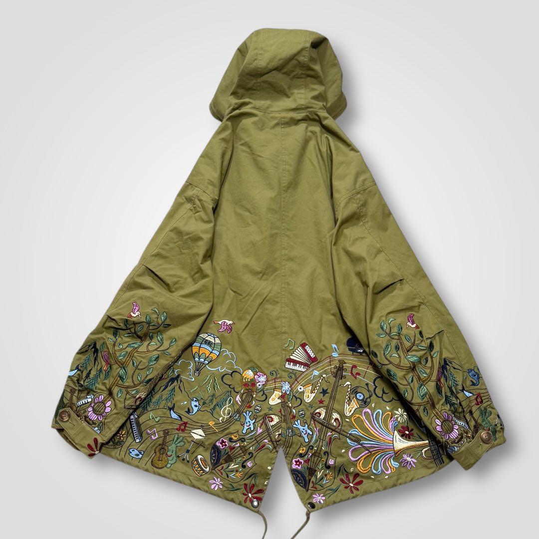 1693◆go slow caravan モッズコート キャンバスパネル刺繍 4