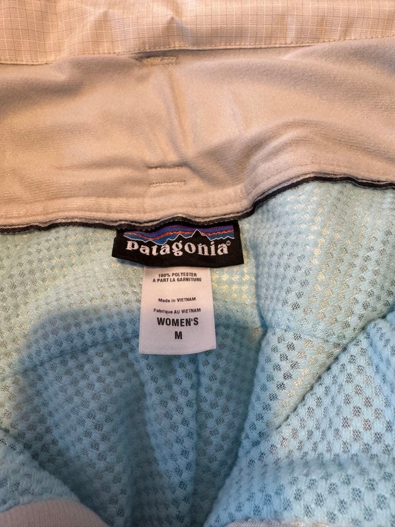 patagonia 女性用スキーウェア 上下セットチェック柄