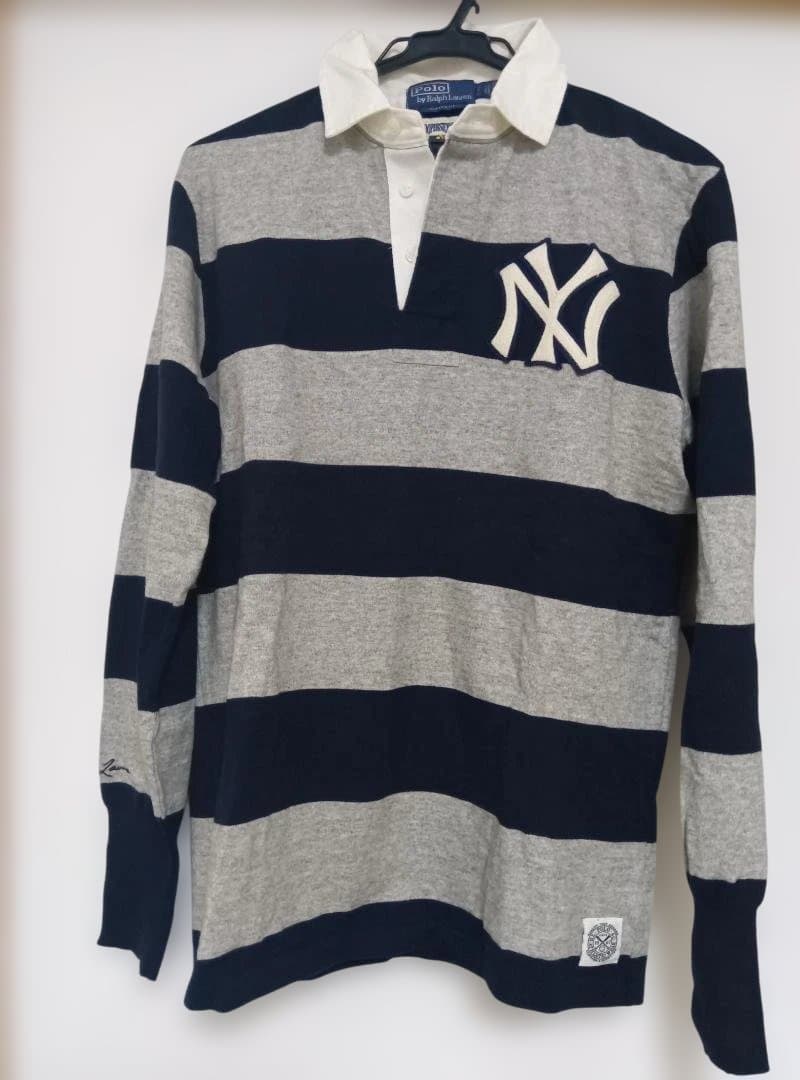 ラルフローレンのヤンキースコラボのラガーシャツ