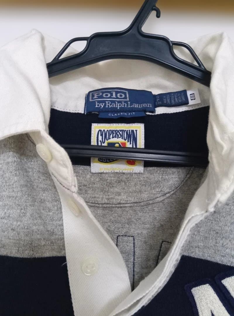 ラルフローレンのヤンキースコラボのラガーシャツ