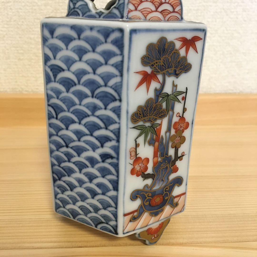 香炉・伊万里・福右衛門（作家本人作）献上手染錦