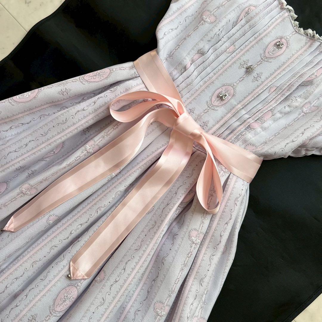 morphose 思い出のすずらんリボンジャンパースカート