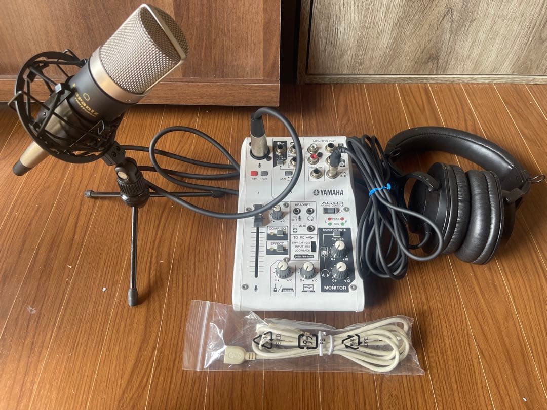 YAMAHA AG03 インターフェース&マイク &ヘッドフォンセット
