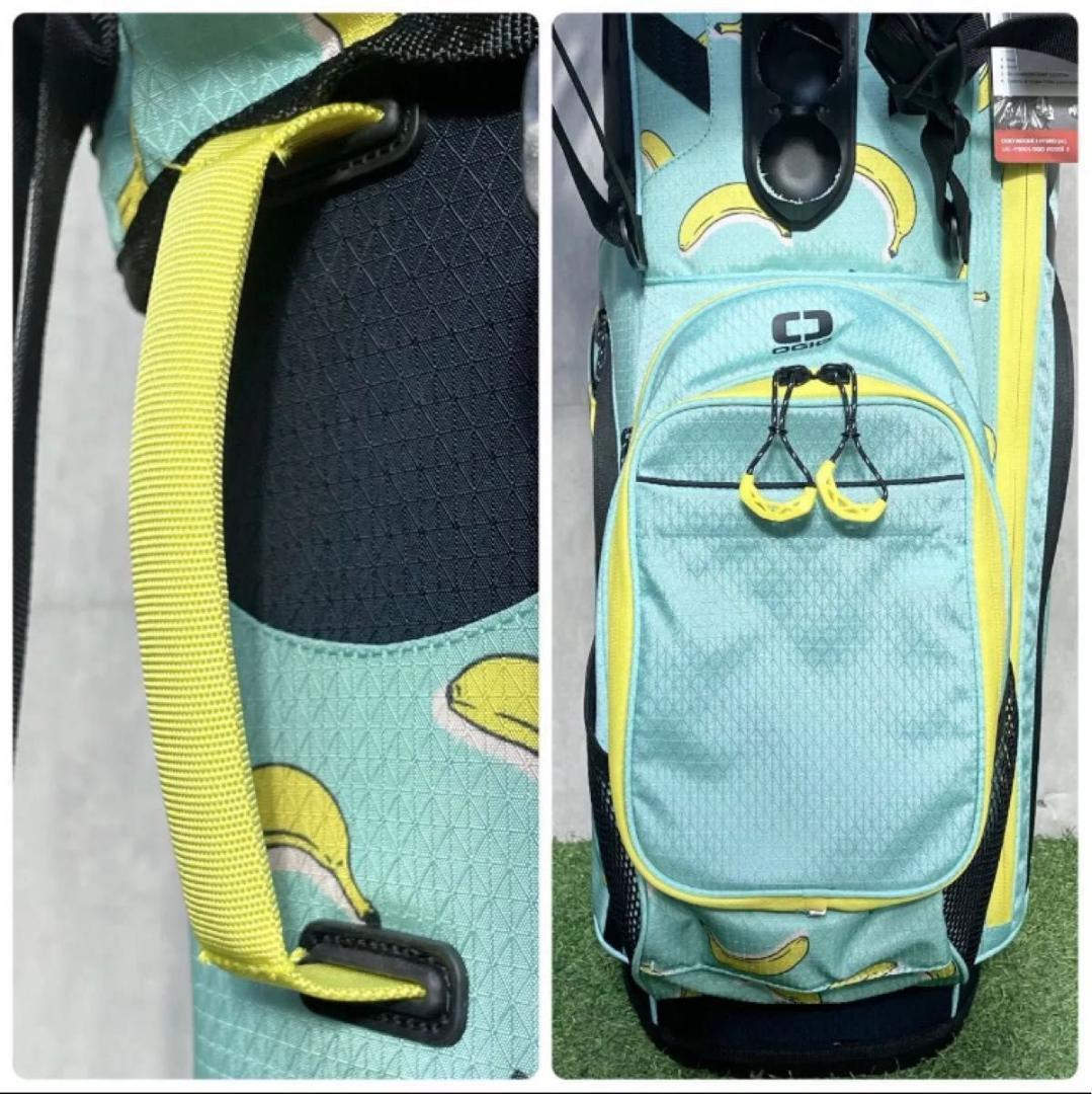 【新品】OGIO オジオ キャディバッグ ゴルフバッグ バナナ柄 スタンド式